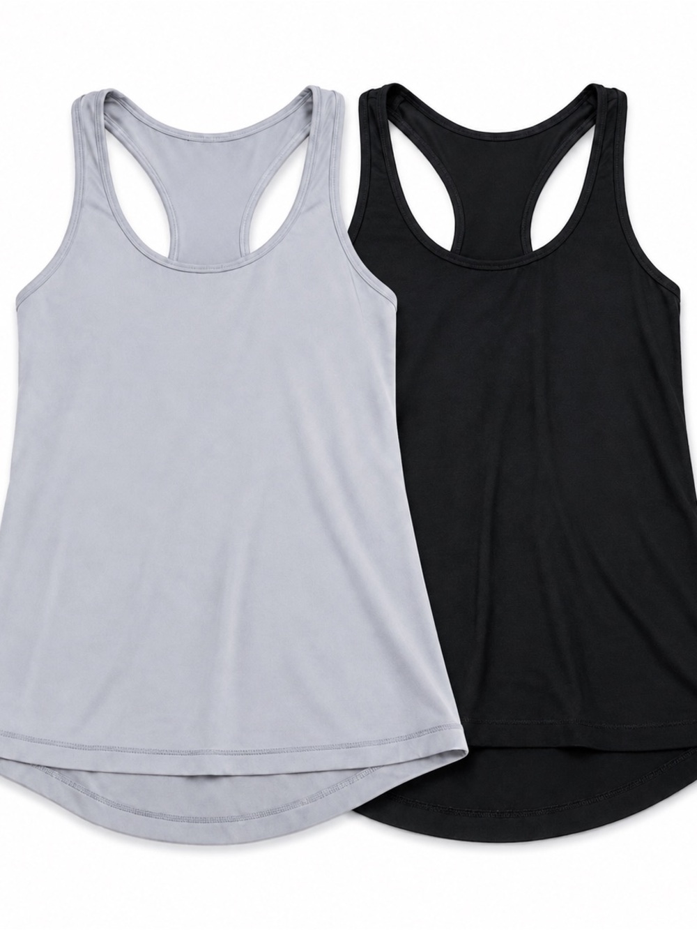Reflex Racerback Tank Duo in Black & Light Gray